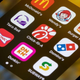 Fast food apps on phone screen